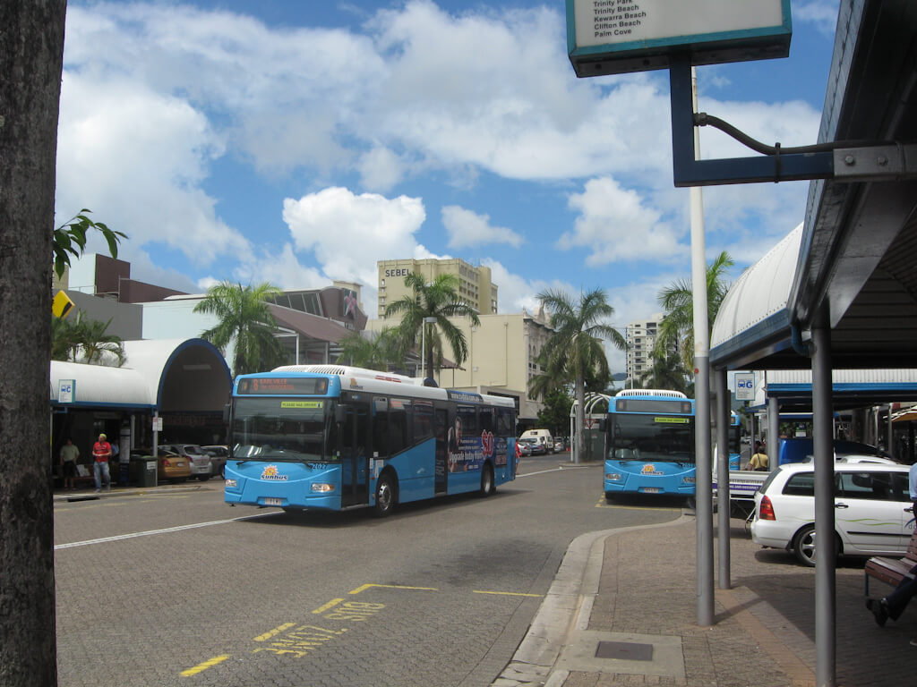 Buses at Cairns Transit Mall