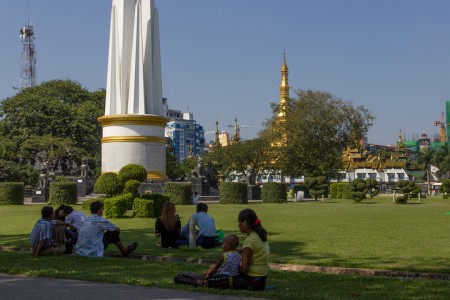 People in Mahabandoola Park