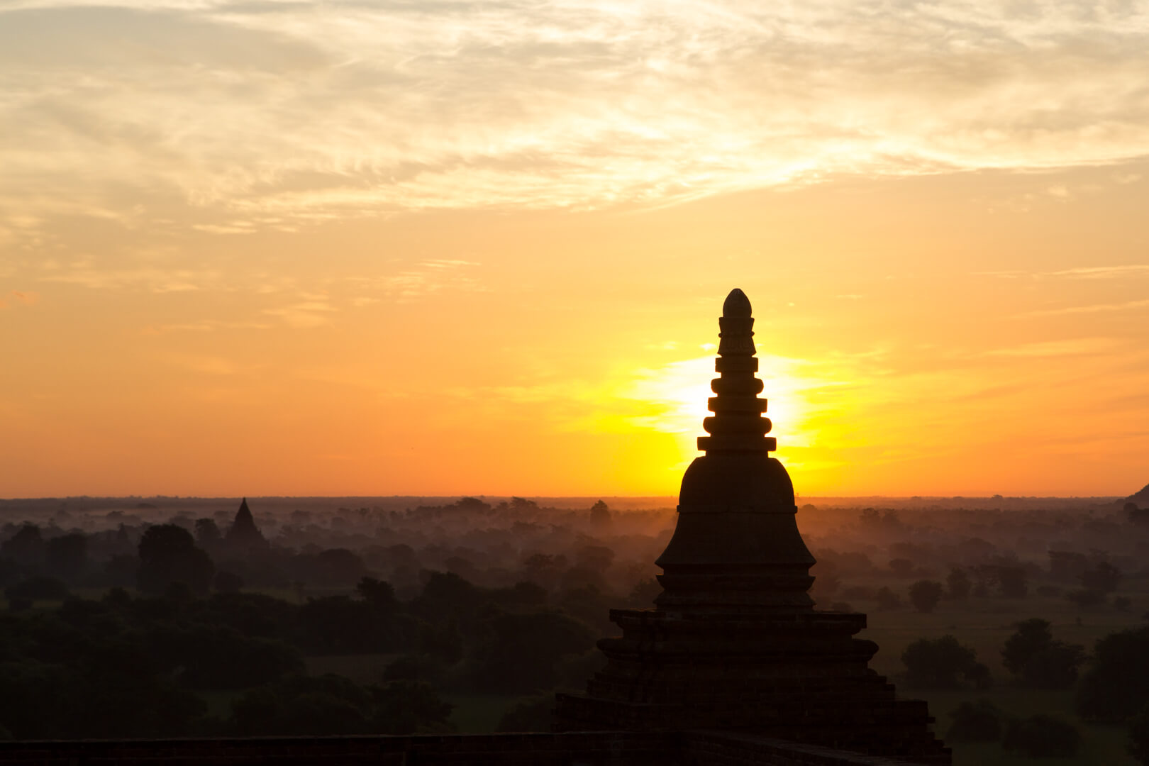 Sunrise in Pagoda Land