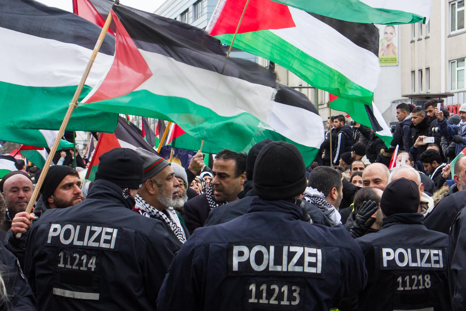 Palestinians protest in Berlin